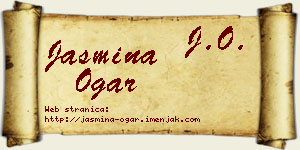 Jasmina Ogar vizit kartica